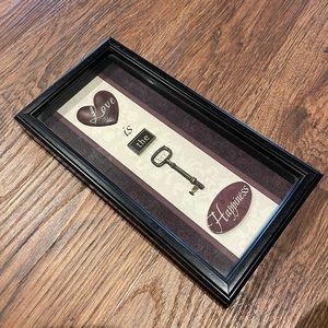 Love is the key to happiness sign